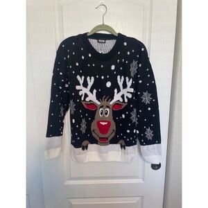 Angel Rudolph Christmas sweater